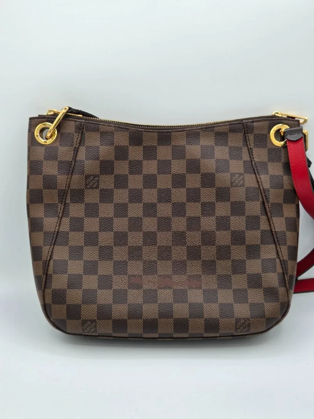 Louis Vuitton South Bank Besace – Damier Ebene Crossbody | Cherry Interior | - Picture 3 of 12